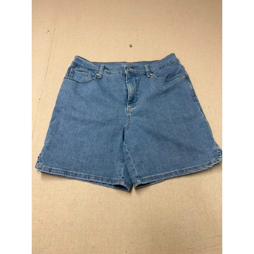 Gloria Vanderbilt Women’s Size 8 Denim Shorts Blue High Rise [A62]